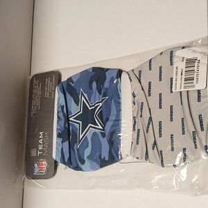 NFL Dallas Cowboys Team Mask with Star Logo 2pack set NWT